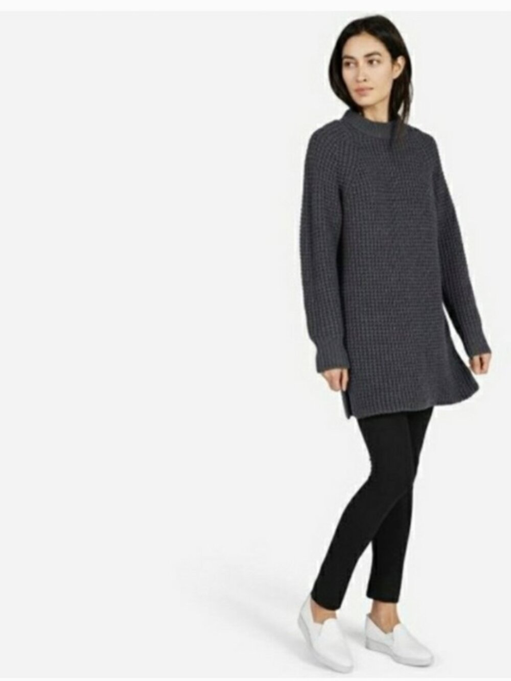 Everlane knit long sleeve sweater dress tunic